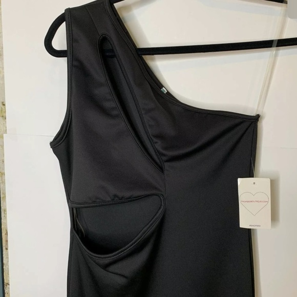 New Auditions Womens One Shoulder Dress Size Large - Picture 6 of 7